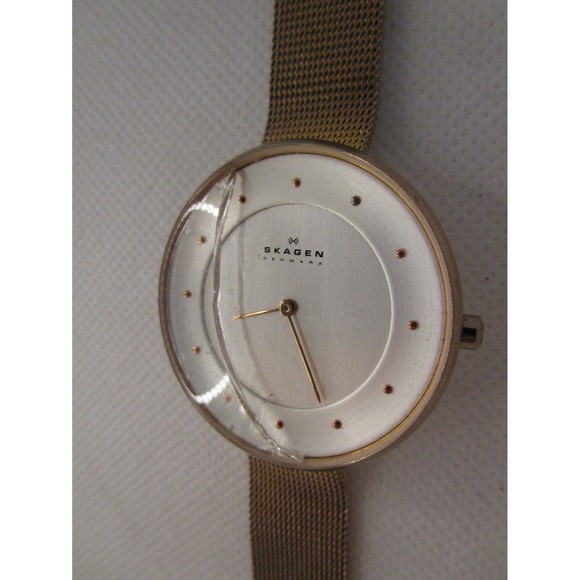 Skagen SKW2142 Gitte Rose-tone Stainless Steel Mesh Watch LOT OF 2 -PARTS/REPAIR main image 11
